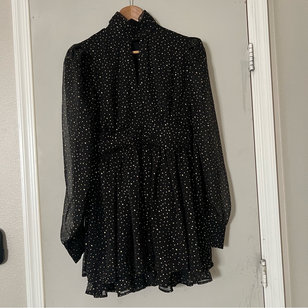 INA Star Print Mini Dress size L